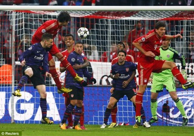 Arsenal, Berhasil menumbangkan Bayern Muenchen