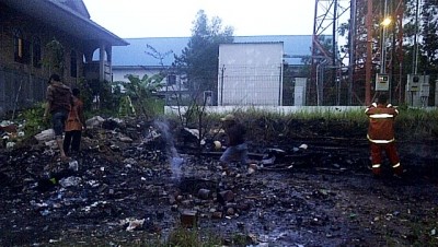 Lokasi Kebakaran Batu 8. Foto RONY NAINGGOLAN
