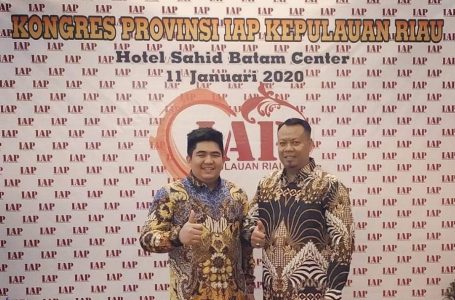 Kongres Ke-3 IAP Kepri, Roby Terpilih Sebagai Ketua IAP Termuda Se Indonesia